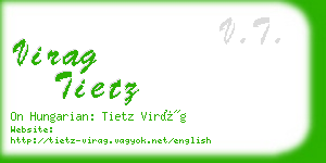 virag tietz business card